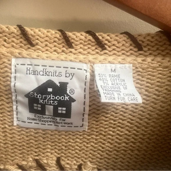 Storybook Knits  Aztec western embroidered sweater M - Picture 8 of 8